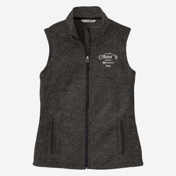 PORT AUTHORITY® Ladies Sweater Fleece Vest (Embroidery) Thumbnail