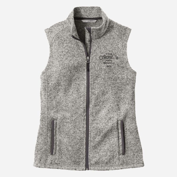 PORT AUTHORITY® Ladies Sweater Fleece Vest (Embroidery) Thumbnail